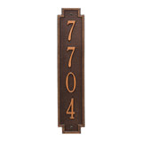 Windsor Personalized Vertical 4-Line Wall Address Plaque