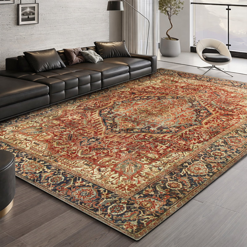 Vintage Oriental Area Rug – Living Room Large Rug for Cozy and Stylish Space, Rectangle 60 x 110 cm