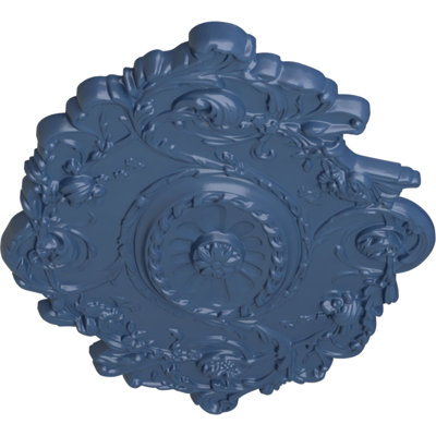 Endurathane Strasbourg Ceiling Medallion, 30 1/2"W x 20"H x 1 1/2"P, Hand-Painted Americana Finish