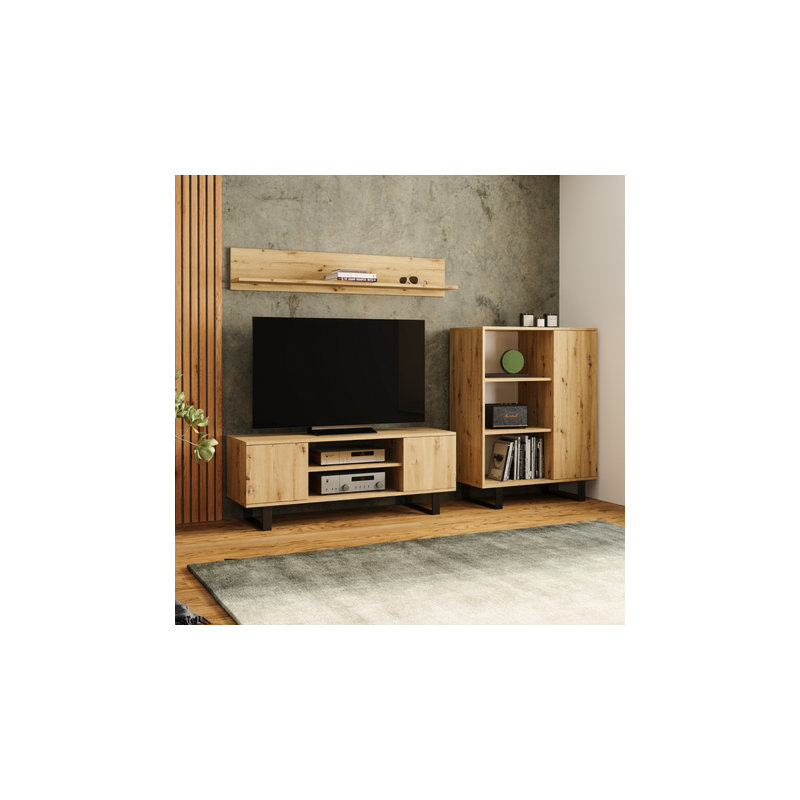 90cm Sideboard, Artisan Oak