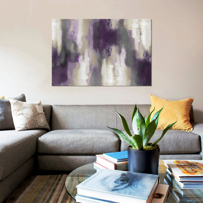 «Amethyst Perspect I», reproduction sur toile, H 40 po x l 60 po x p 1,5 po, Toile tendue