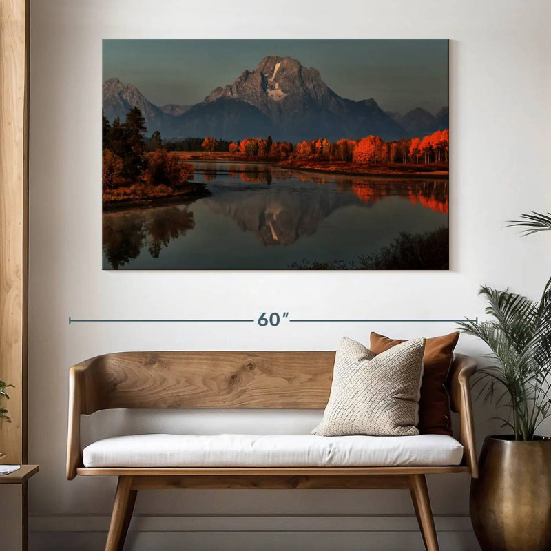 Alvord Grand Teton Sunset Kissed Autumn, H 34 po x l 51 po