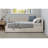 Modern Style L Shape Corner Bed, Linen Upholstered  Daybed  With Two Storage Drawers-1941418512