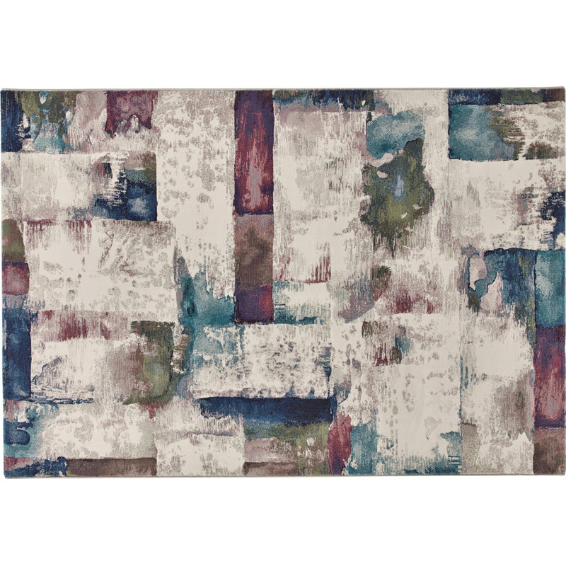 Kirsti Abstract Hand Woven Area Rug, Rectangle 170 x 120cm