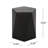Lightweight Concrete Side Table, Pentagon Design, Matte Black, 16.06"X16.06"X16.06", No Assembly Needed Chic Outdoor Black Finish, 16X16x16,
