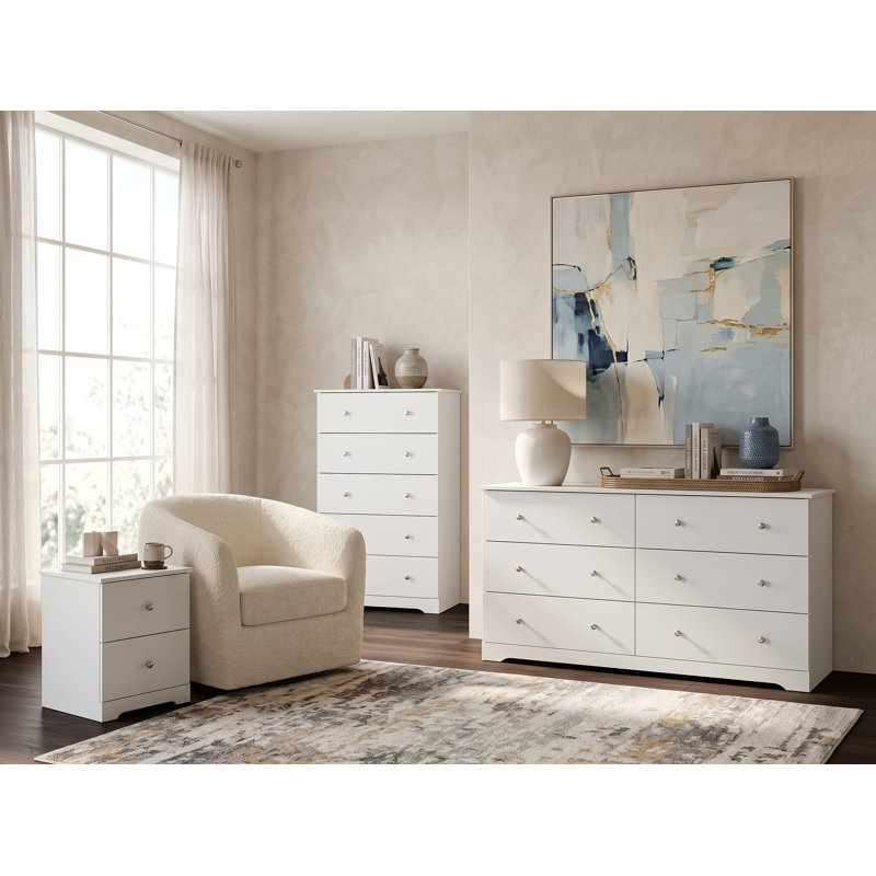Blaklee 3 Pieces Bedroom Set, White