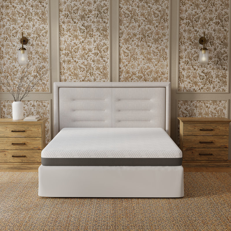  Fria Twin 8-Inch Firm Gel Memory Foam Mattress – CertiPUR-US, Cooling Cover, Mattress in a Box, Twin, 8"