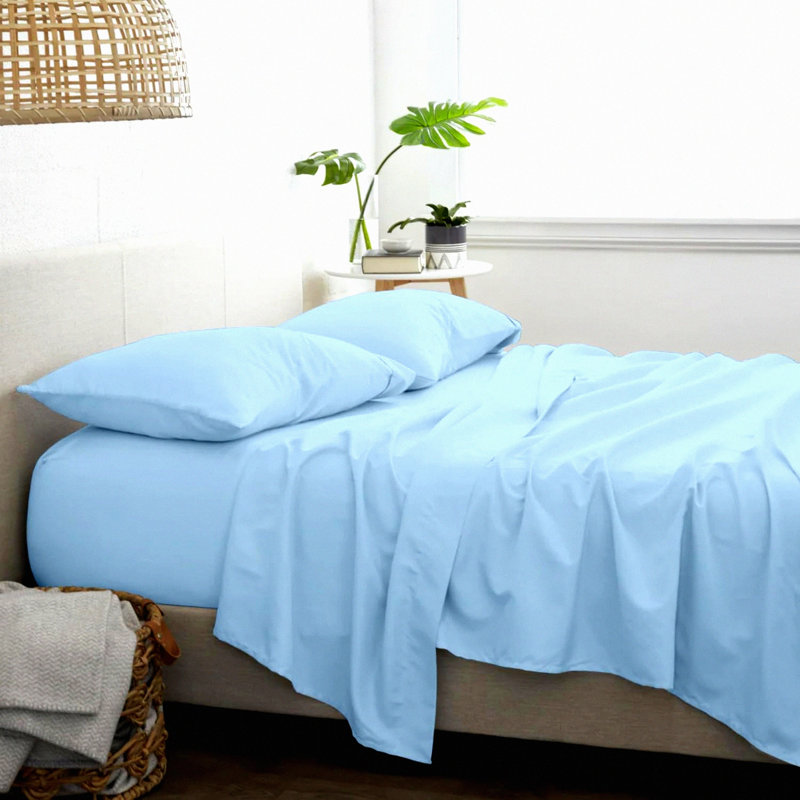 CozyCotton Flannel Sheets Set - Soft Bedding with Deep Pocket - 100% Cotton, Warm & Brushed - 4 Piece Bed Sheets & Pillowcases