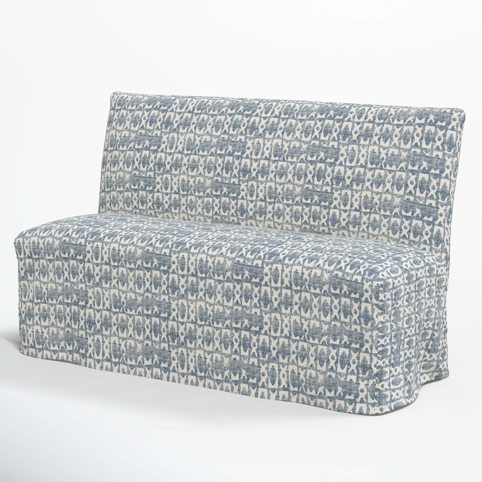 Ivanka Bench, Texture Block Blue