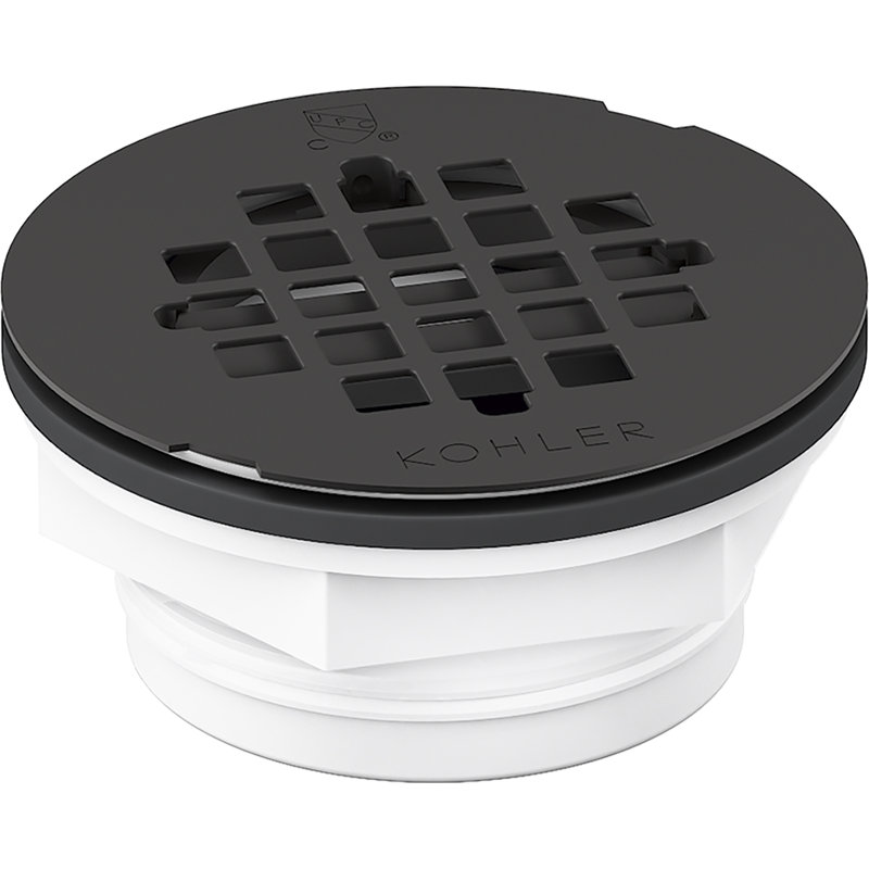 Kohler Grid Shower Drain, Matte Black