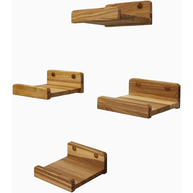 Ravita 4 Piece Floating Shelf, Natural