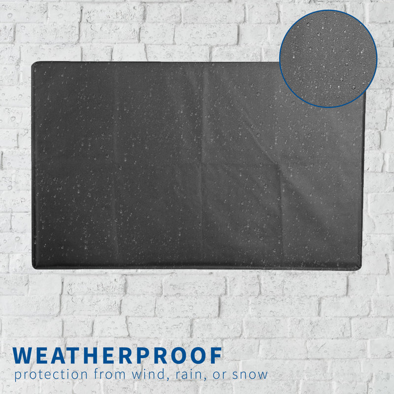 Black Weatherproof Oxford Flat Screen TV Cover for 65 to 70 Inch Screens