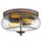 Chrome Finish Flush Mount Ceiling Light Fixture-106872620