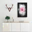 Lone Pink Rose Abstract - Wrapped Canvas-56643108