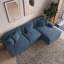 Canapé modulaire en velours côtelé 3 pièces Milbrey-448498307-439441759