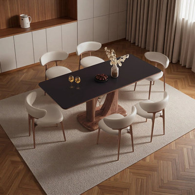 Ensemble de table de salle à manger moderne et minimaliste