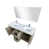 Blanc / bois d'acacia / chrome est en rupture de stock
