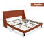 King Platform Bed Frame with Deluxe Wingback Frame / Upholstered with Headboard / Wood Slat Support / Box Spring / Peacock Green-535265178