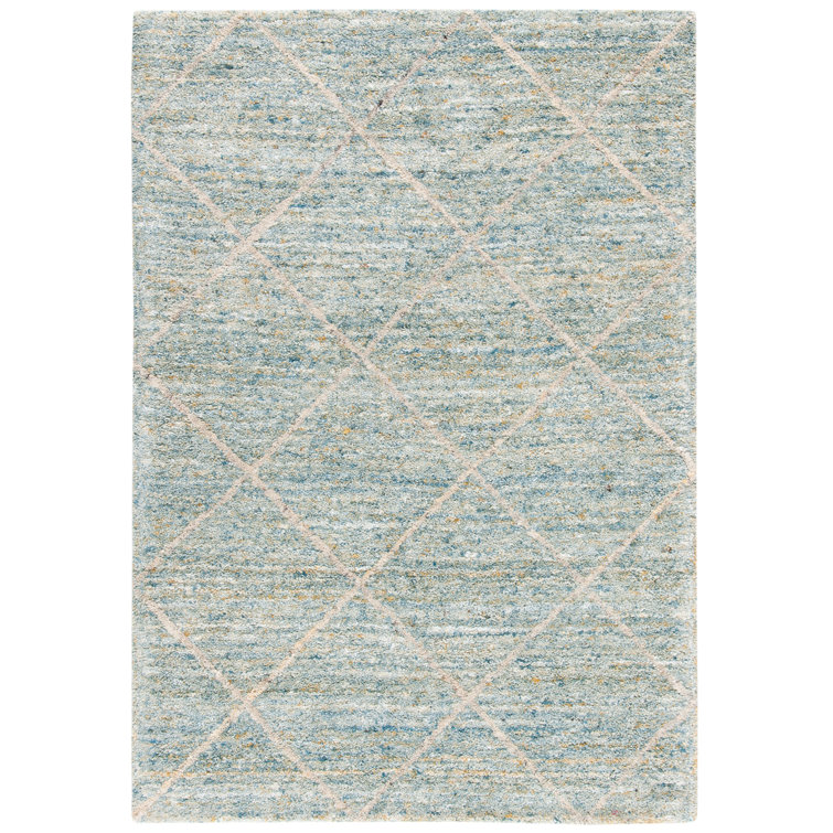Moniz Hand Tufted Wool Geometric Rug