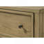 Table de chevet 1 tiroir rustique 1 pièce avec tablette ouverte en bois brun clair / beige