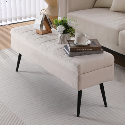 Banc de rangement rembourré Vondale