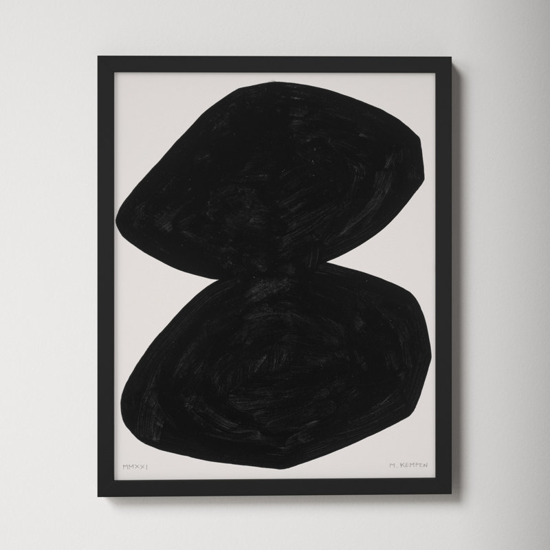 Module On White 2 by Michael Kempen, 25" H x 20" W x 1.25" D, Black