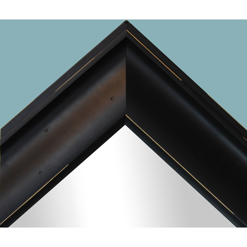 Abdelmalek Wood Flat Mirror, 31" H x 66" W