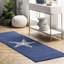 Tapis d'intérieur / extérieur bleu marine crocheté à la main Burchell-600899673
