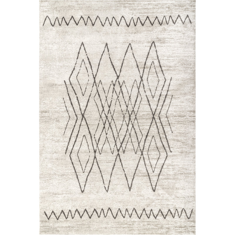 Copenhagan Trellis Machine-Washable Area Rug, Rectangle 3'3" x 5'