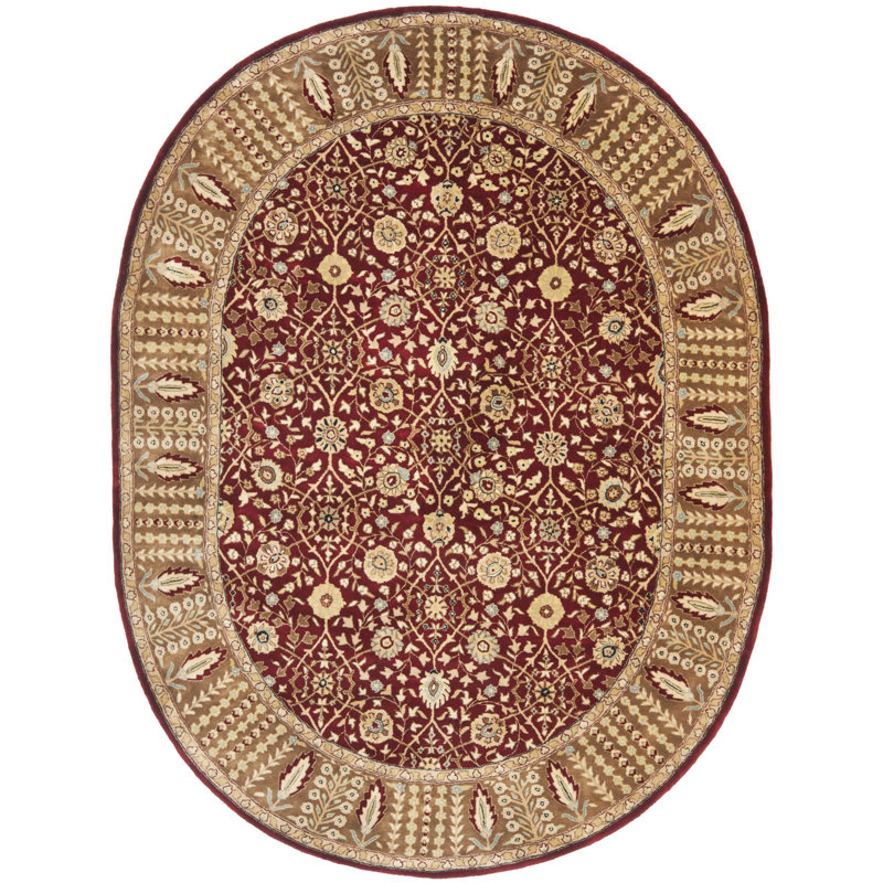 Evie New Zealand Wool Oriental Rug, Oval 7'6" x 9'6"