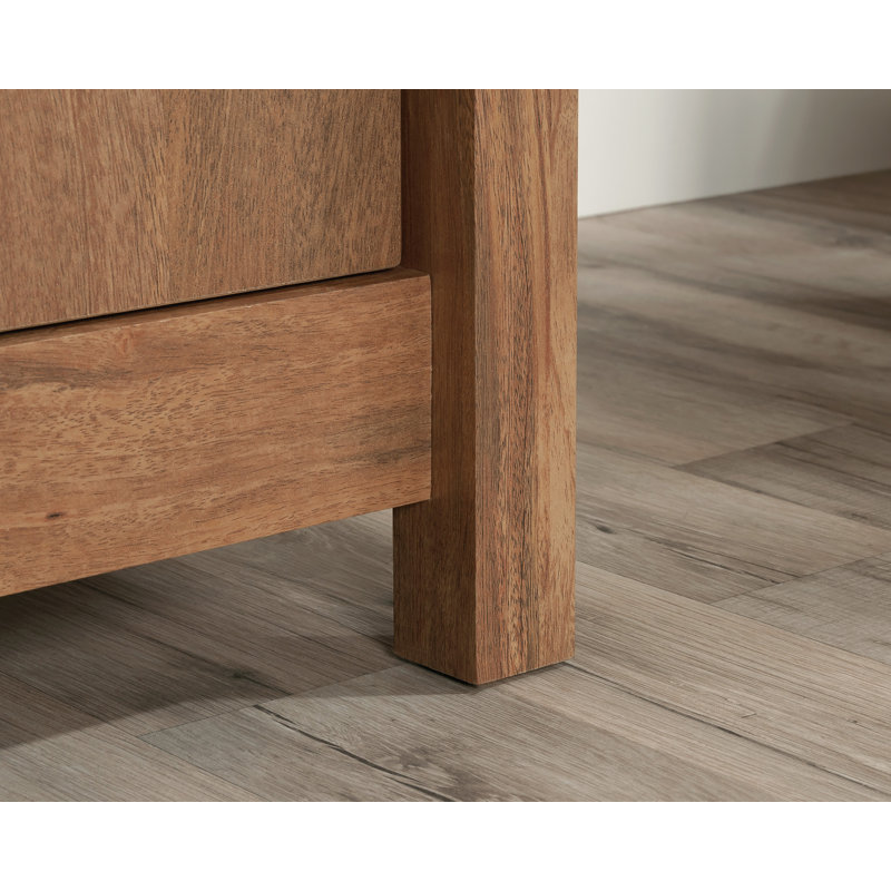 Sindoori Mango Brown Wood Office Credenza with Filing Cabinet
