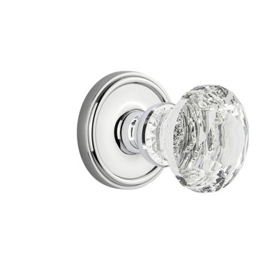 Rosette Grandeur Georgetown avec poignée en cristal brillant
