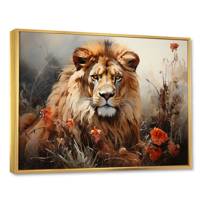 «Lion Wilderness Symphony I» sur toile