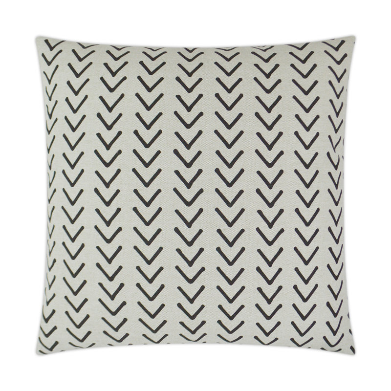 Coussin décoratif Boheme, Graine de lin, Carré 36 po