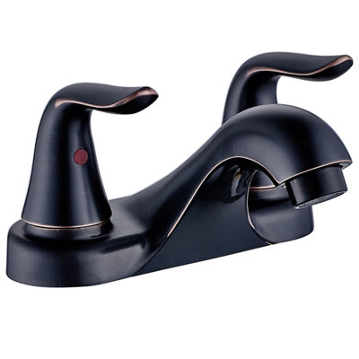 Centerset 2-handle Bathroom Faucet with Drain Assembly