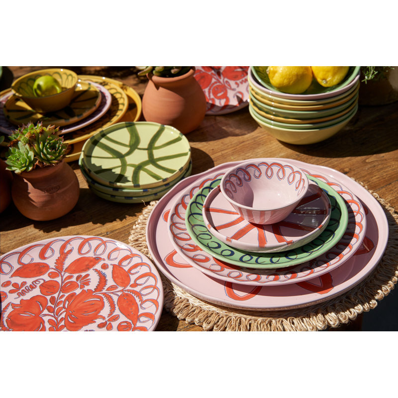 Amalfi Berry Bowl - Pink - 4.5", Pink