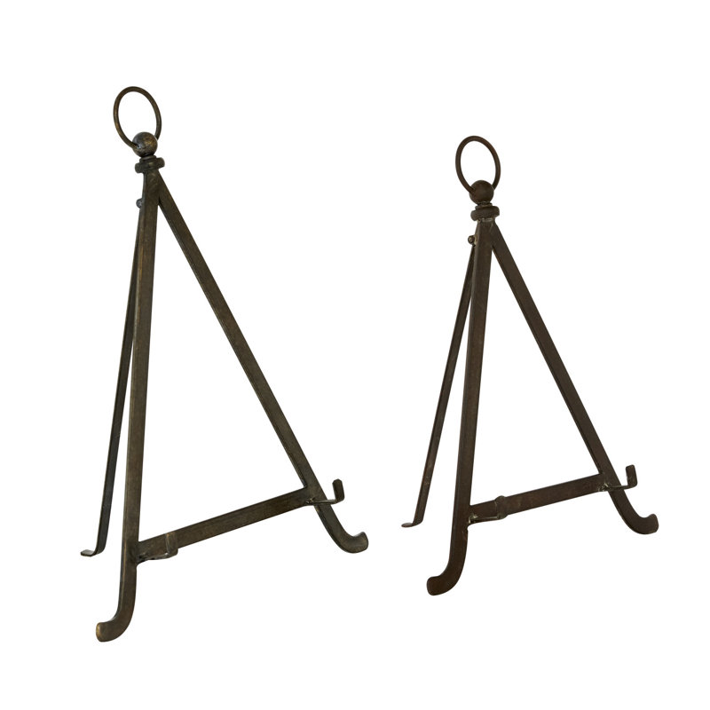 Charloette Metal Display Bronze Easel with Foldable Stand