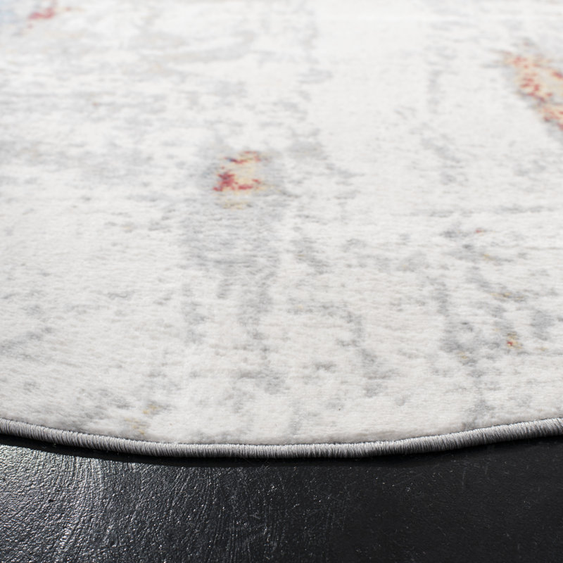 Devers Abstract Area Rug, Round 201 cm
