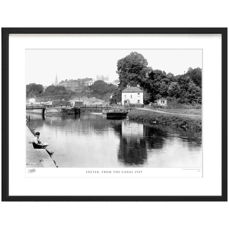 Exeter, From The Canal 1929 - Single Picture Frame Print, 28cm H x 36cm W x 2.3cm D