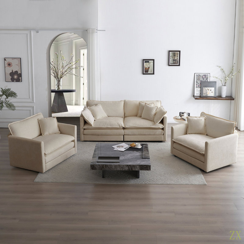 Fauteuil de lecture rembourré Comfy, Blanc