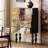 French abstract art patterns decorative cabinet