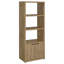 Tour média en bois d'ingénierie à 3 tablettes Noriega Mango