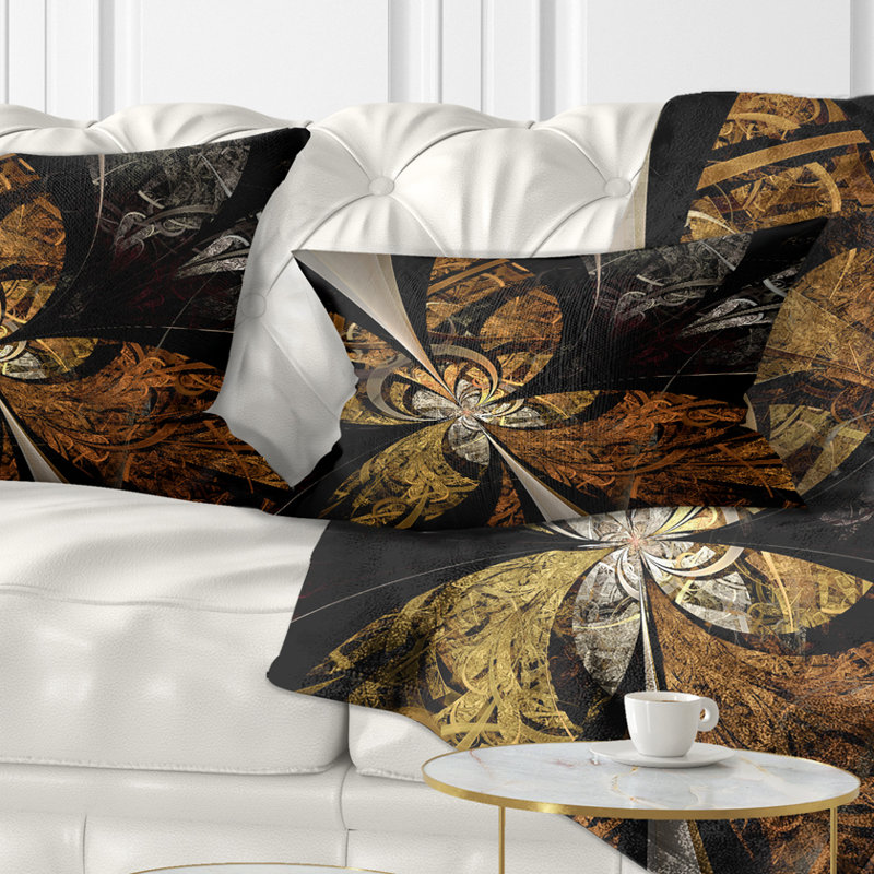 Coussin lombaire en fleur symétrique floral