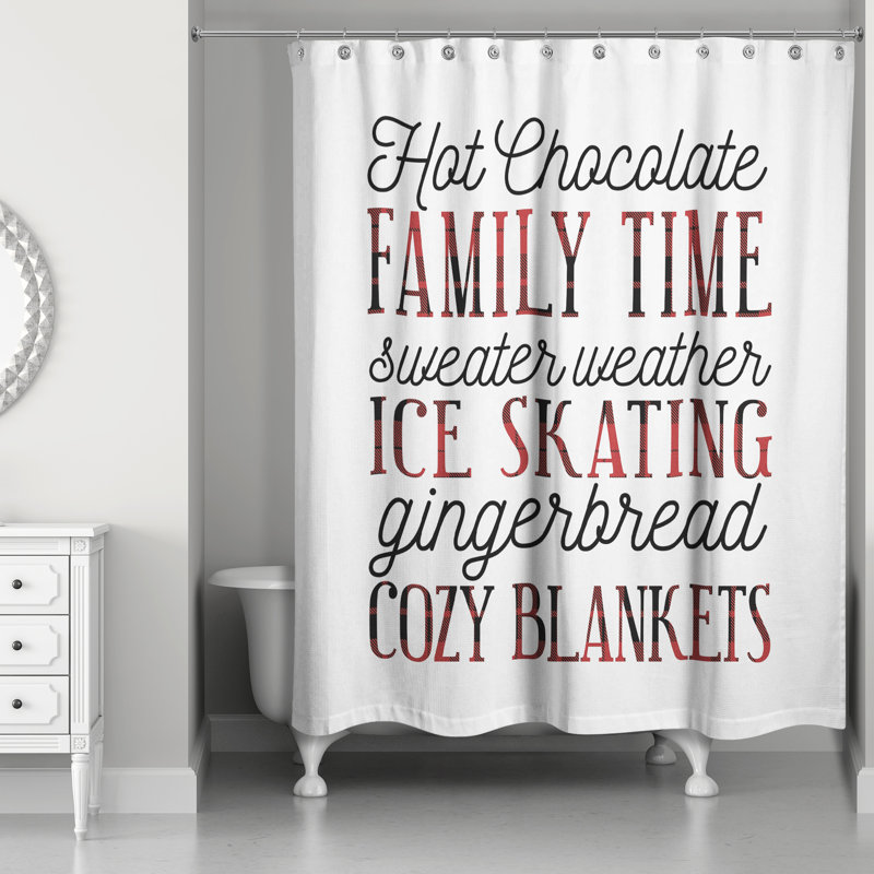Rideau de douche simple winter things Reva