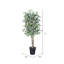 Ficus artificiel en pot de style panier