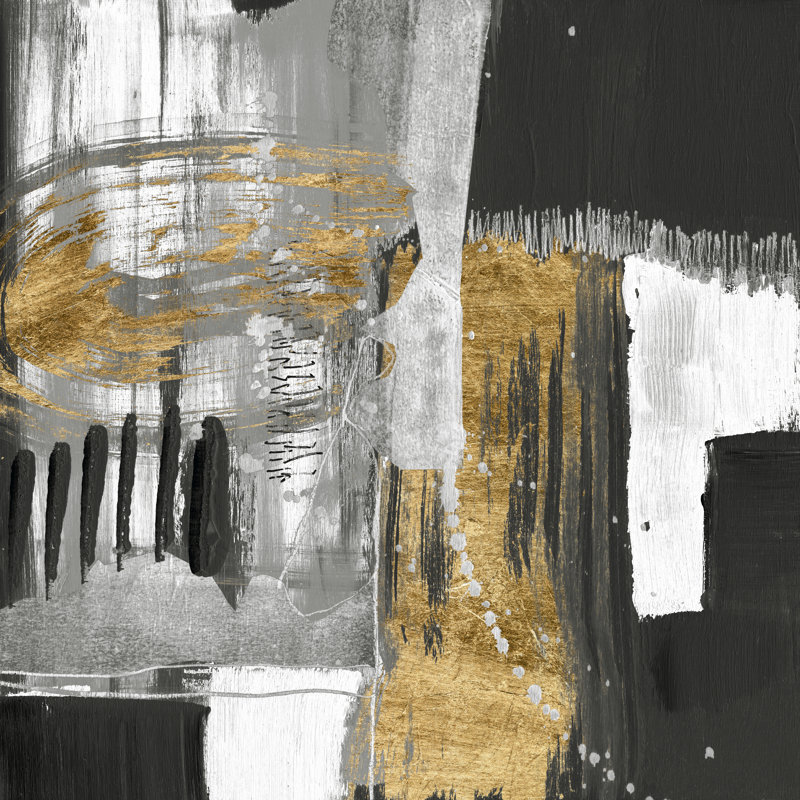 Golden Strokes I, H 36 po x l 36 po
