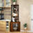 Richmond 65" Corner Cabinet with Shelves & Wine Glass Rack
