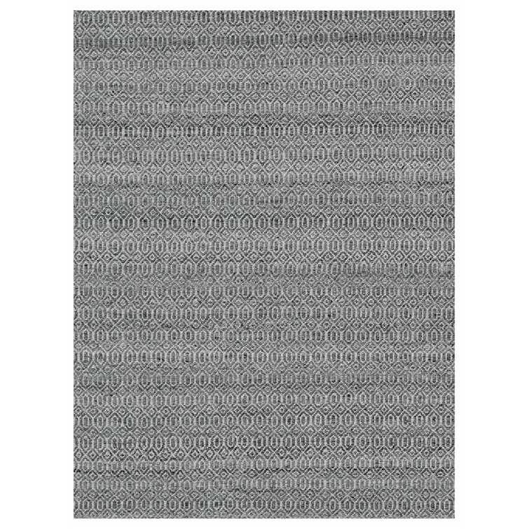 Mantra Geometric Area Rug in Dark Gray