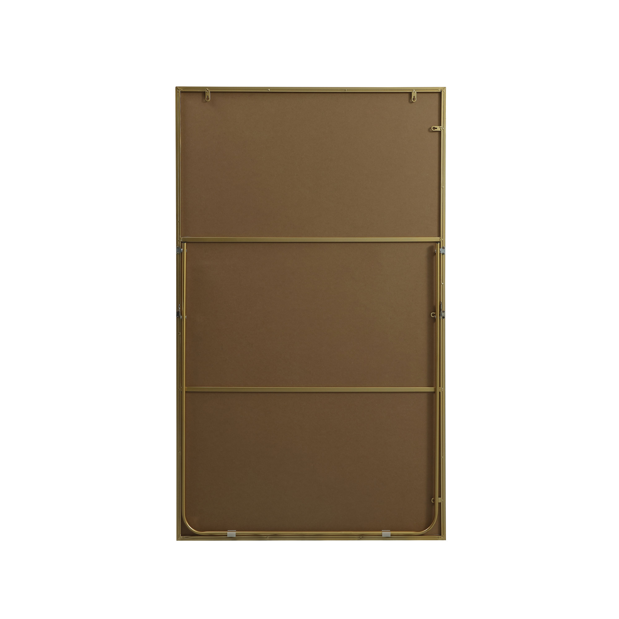 Sabine Metal Rectangle Floor Mirror, 60" x 36", Brass