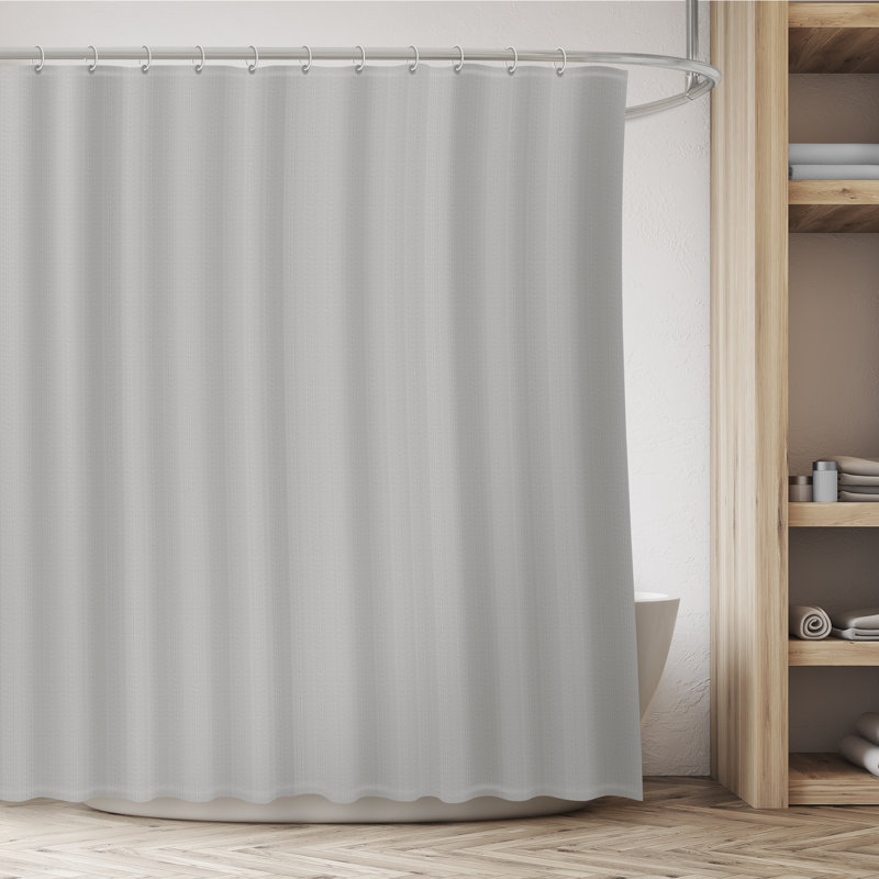 Woodell Polyester Blend Shower Curtain